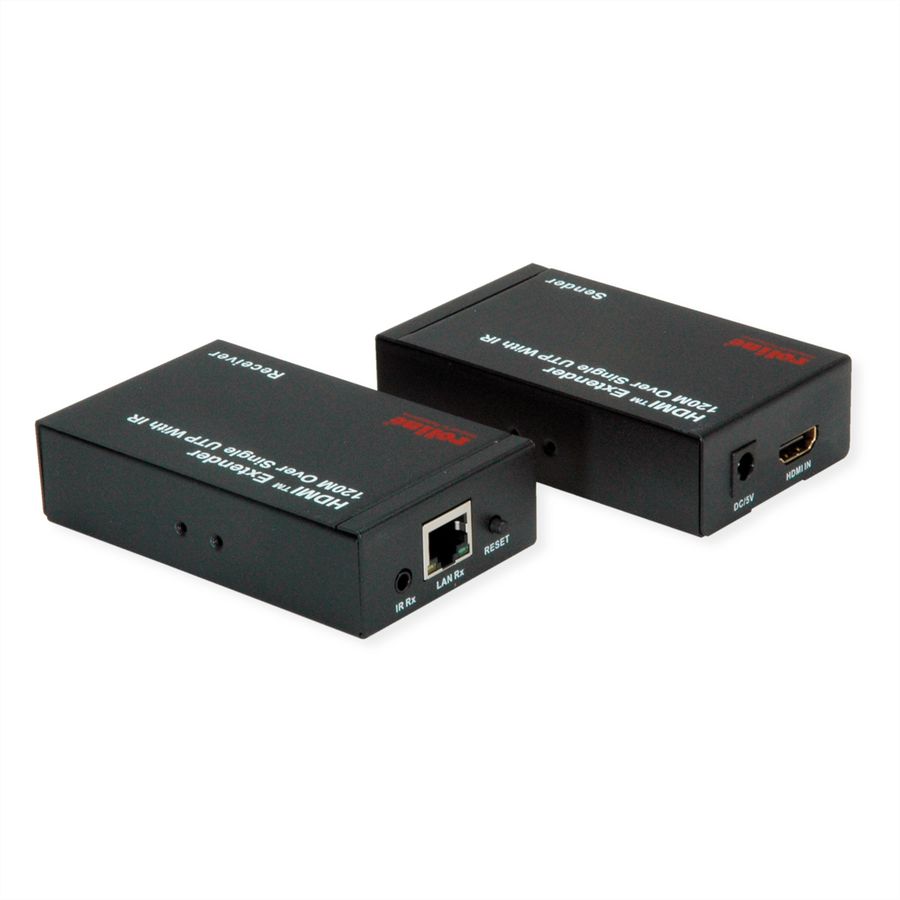 ROLINE HDMI over IP Extender, 1080P, 120 m, W/IR