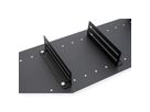 VALUE 19" Shelf, 1U, with 2 adjustable dividers, black
