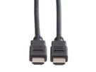 ROLINE HDMI High Speed Cable + Ethernet, LSOH, M/M, black, 7.5 m