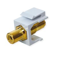 VALUE RCA Keystone Coupler, Plastic, yellow