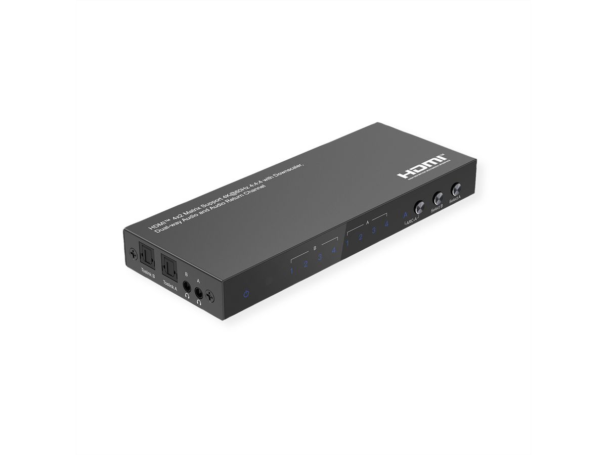 VALUE HDMI Matrix, 4x2, 4K60Hz, with Remote Control
