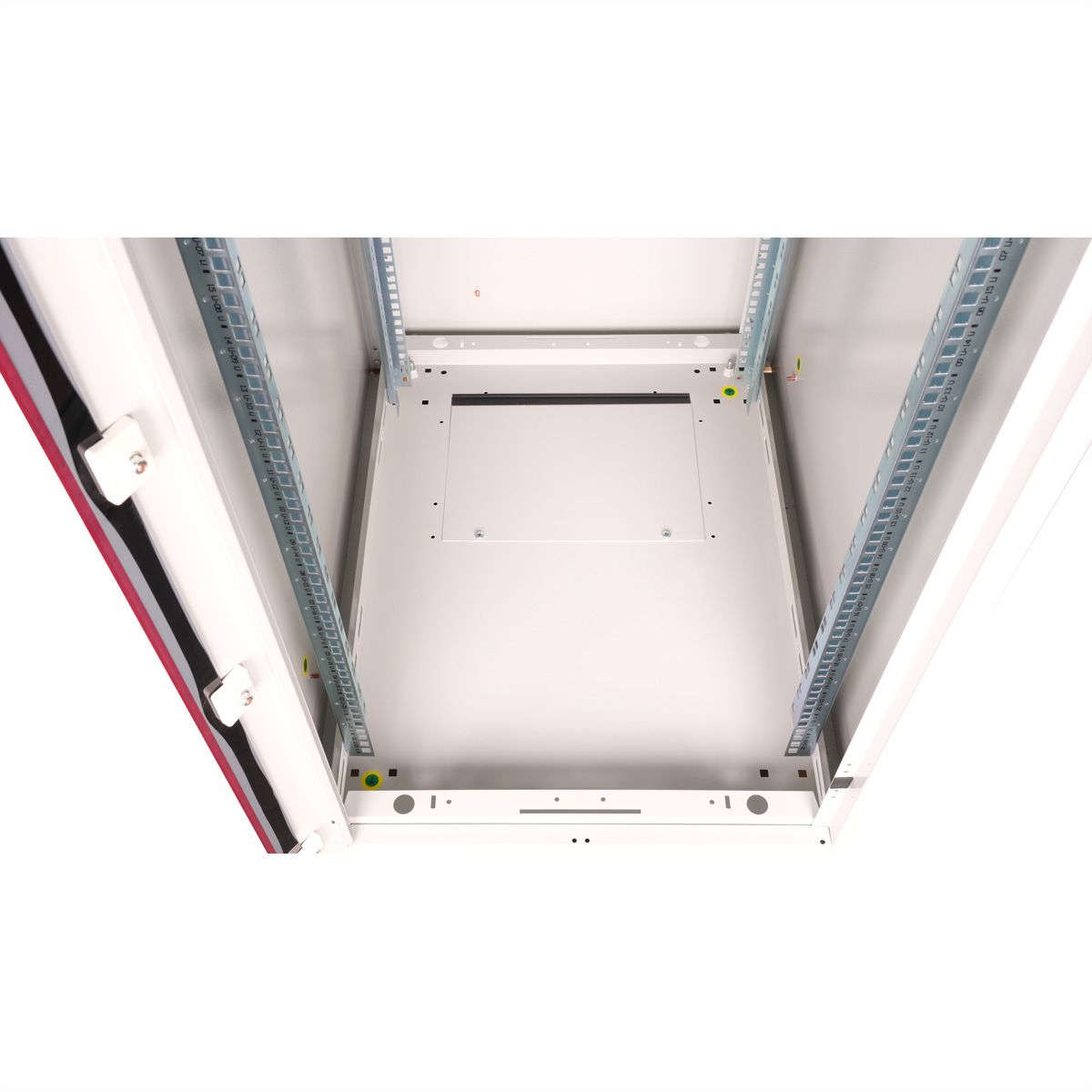 ROLINE 19-inch network cabinet Basic 22 U, 600x800 WxD glass door grey ...