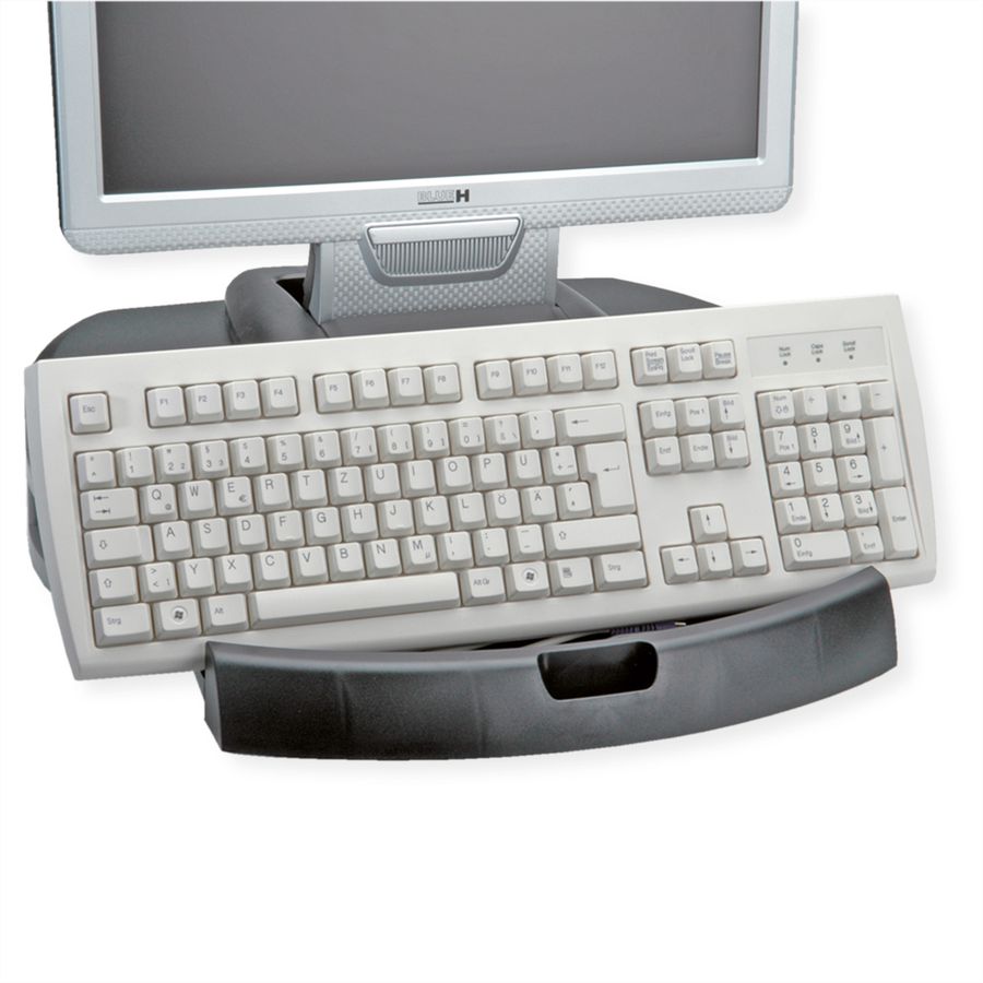 ROLINE Dual Monitor/Printer Stand Trend, black