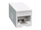 ROLINE RJ-45 Mini Inline Coupler, Cat.6A (Class EA), unshielded, white