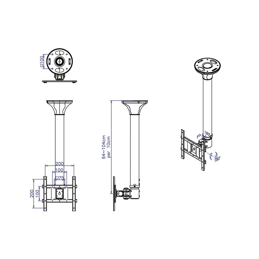 VALUE LCD TV Ceiling Mount