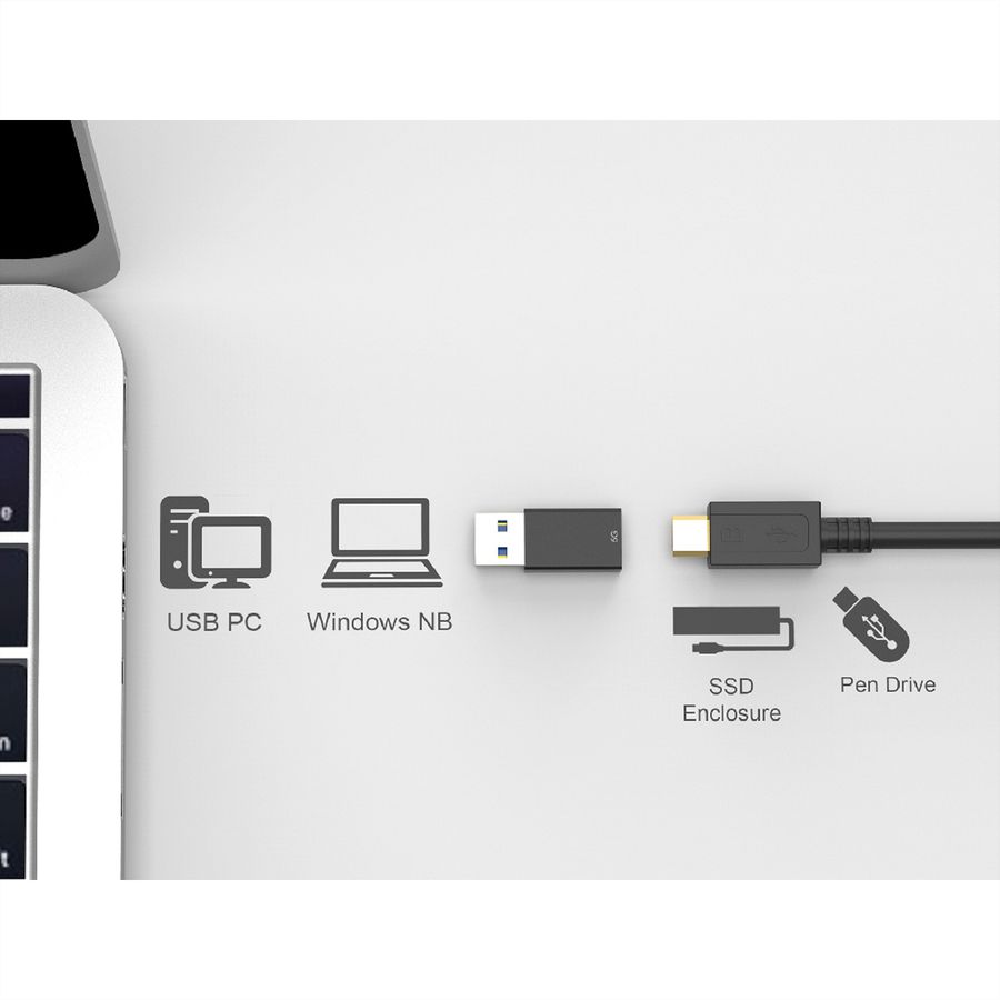 ROLINE Adapter, USB 3.2 Gen 1, Type C - A, F/M