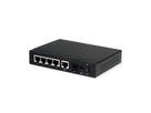 ROLINE Gigabit Ethernet Switch, 6x (5xGbE + 1x Gbic(SFP),  4x PoE+)