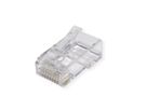 ROLINE Cat.6A (Class EA) RJ-45 Modular Plug, unshielded, for Solid/Stranded Wire, 10 pcs.