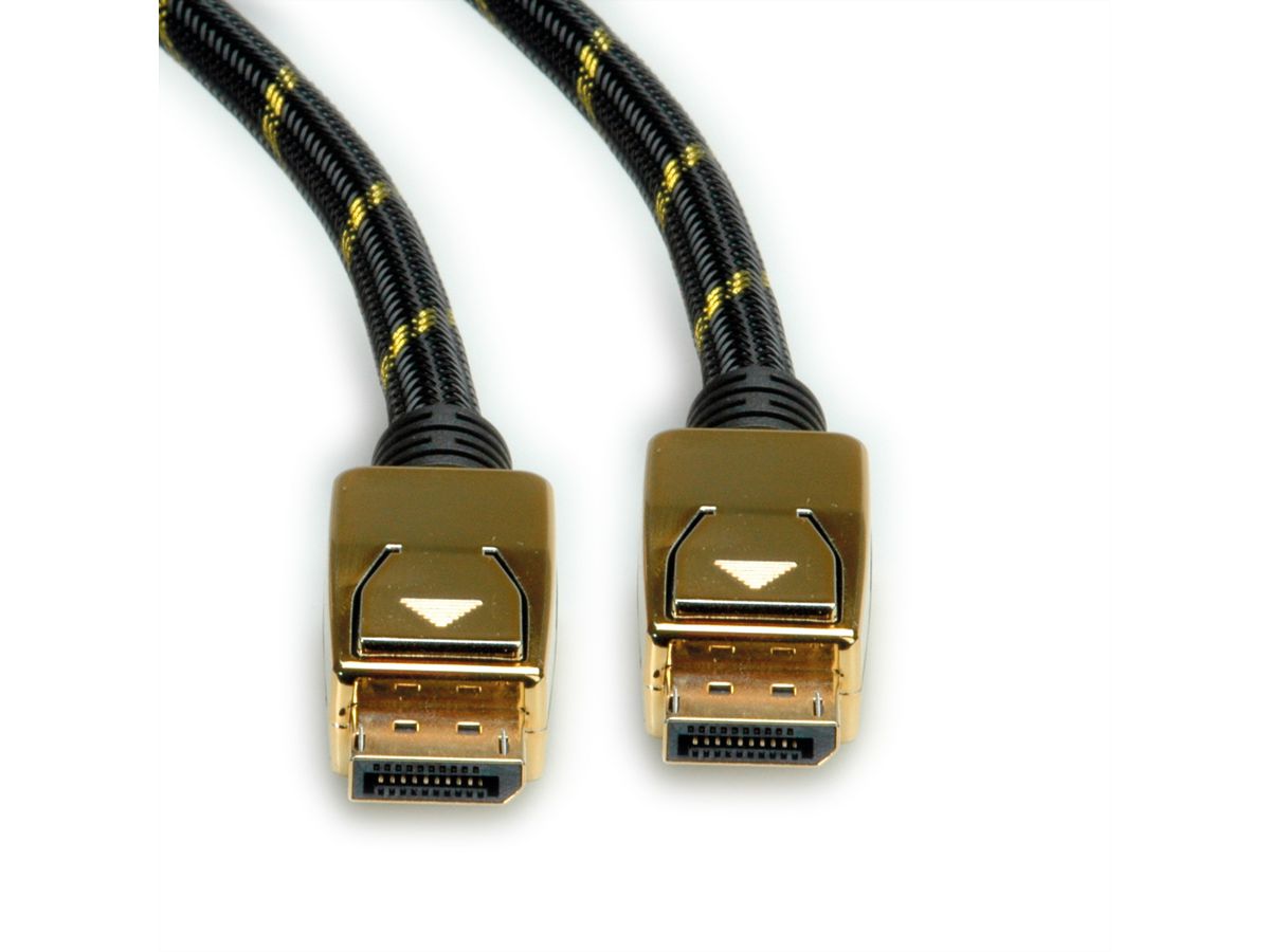 ROLINE GOLD DisplayPort Cable, DP-DP, M/M, 10 m