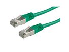 ROLINE S/FTP Patch Cord Cat.5e (Class D), green, 1 m