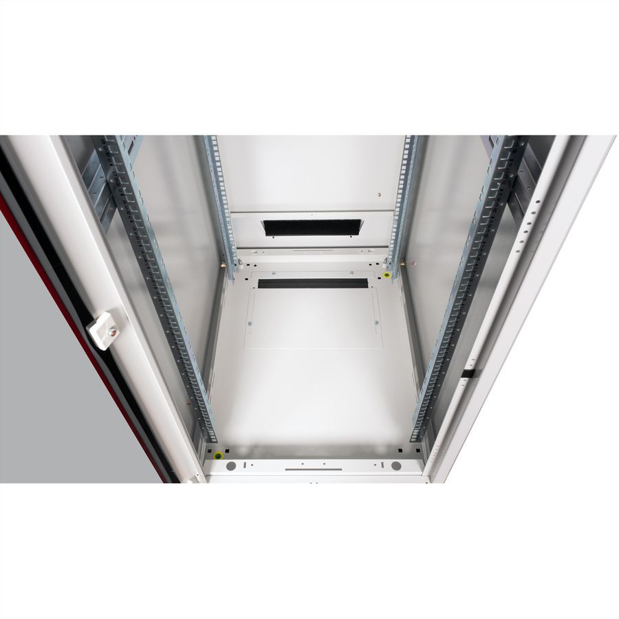 ROLINE 19-inch Network Cabinet Pro 47 U, 600x800 WxD glass door grey