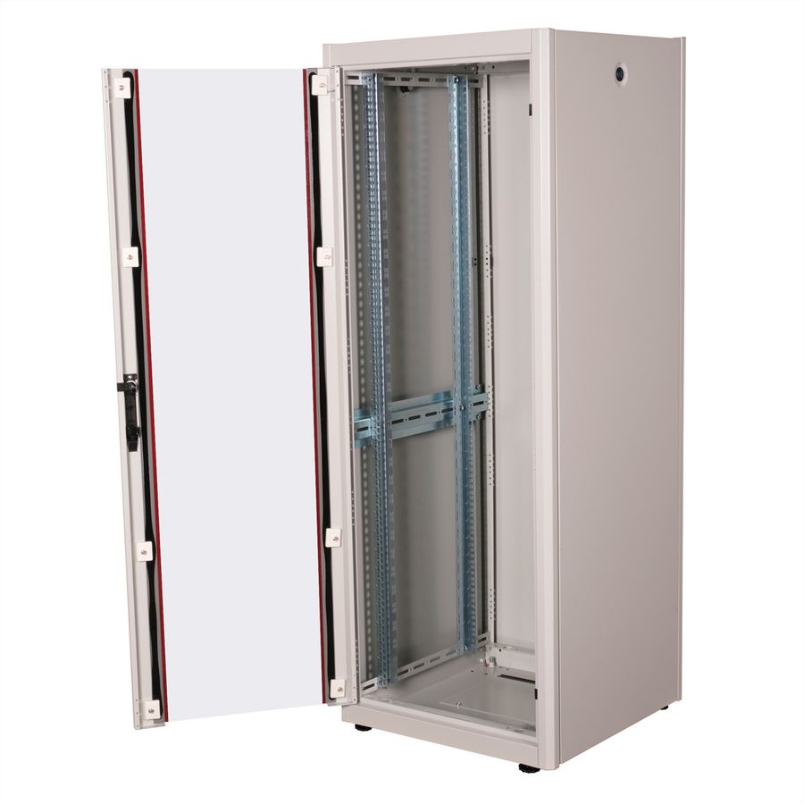 ROLINE 19-inch network cabinet Basic 32 U, 600x600 WxD glass door grey