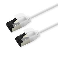 ROLINE U/FTP Patch Cord Cat. 8.1 (Class I), LSOH, SLIM, white, 0.15 m