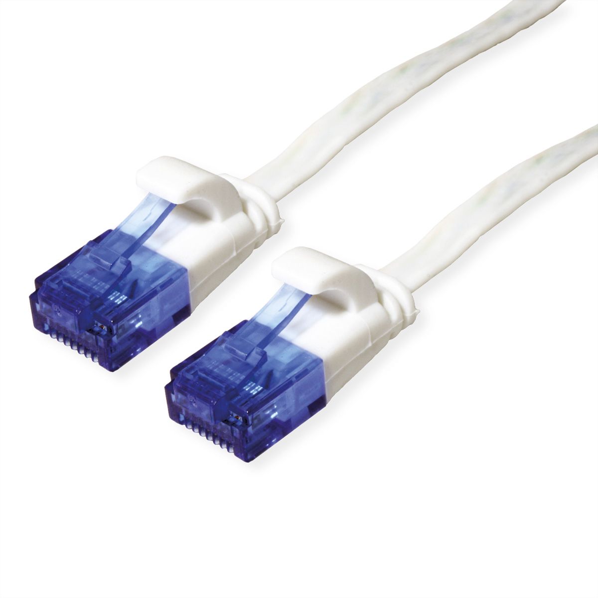 VALUE UTP Patch Cord, Cat.6A (Class EA), extra-flat, white, 5 m
