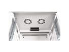 ROLINE 19-inch wall-mounted housing Pro 12 U, 600x600 WxD two-part swivelling grey