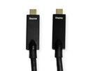 ROLINE USB 3.2 Gen 2 Cable, AOC, C-C, M/M, 10Gbit/s, 4K60Hz, PD (Power Delivery) 60W, black, 10 m