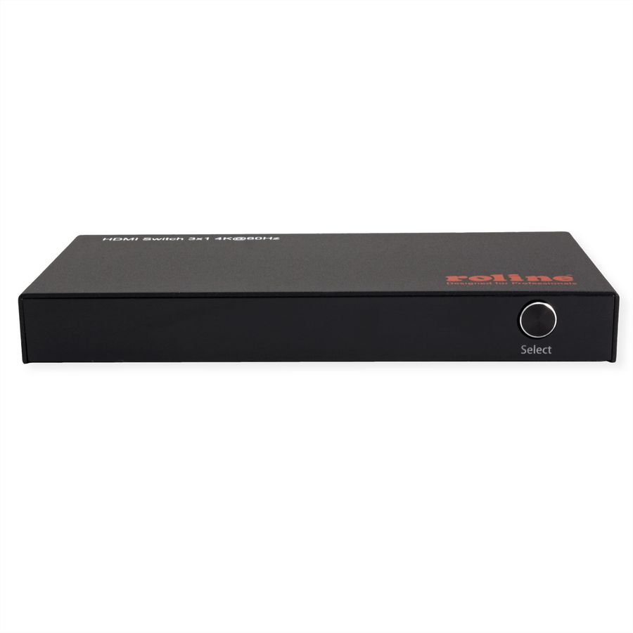 ROLINE HDMI Switch, 3x1, 4K60Hz, with Remote Control