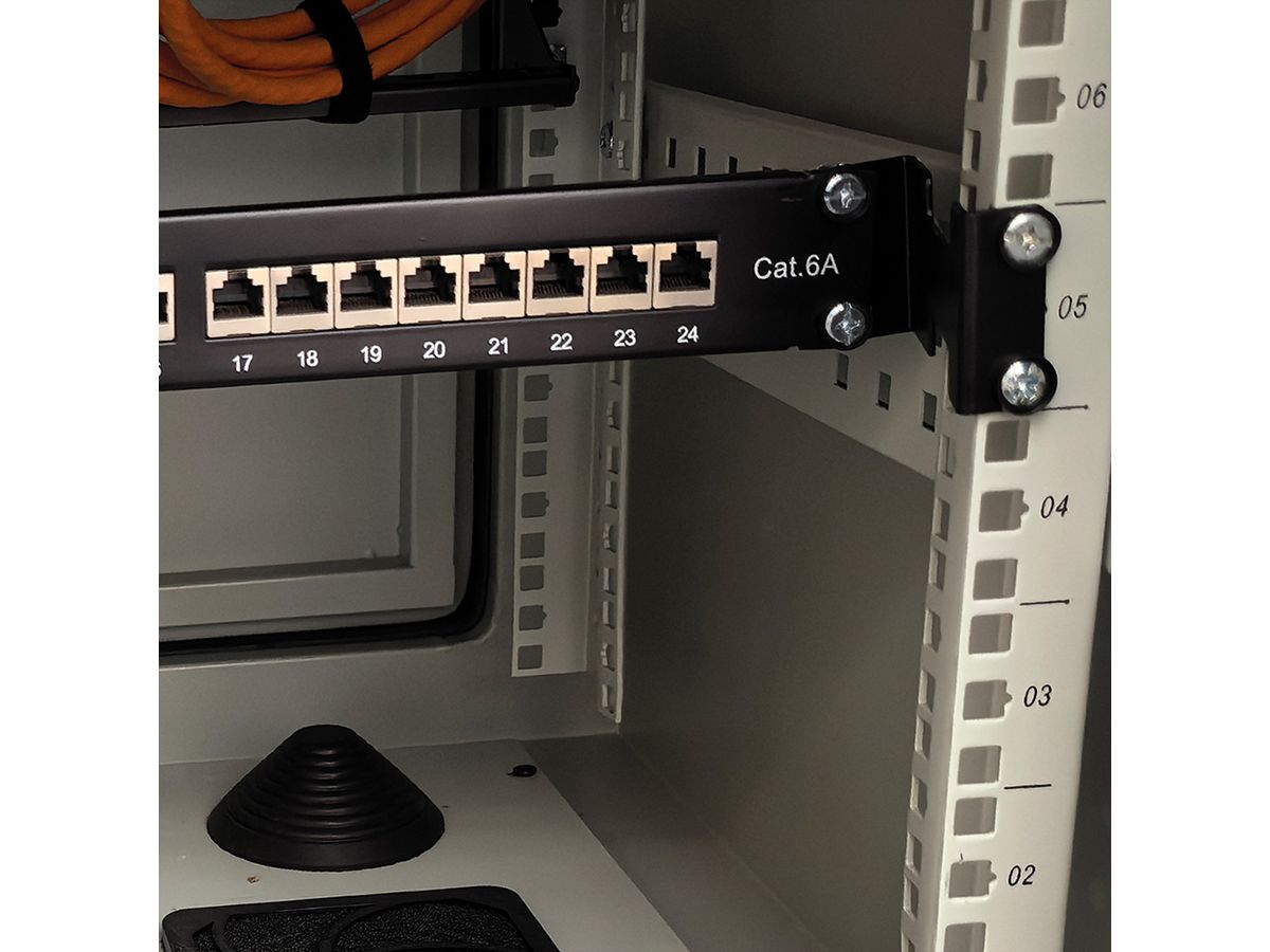 VALUE 19" Rack Depth Extender, 2 pcs, 1U, metal, 101.5mm