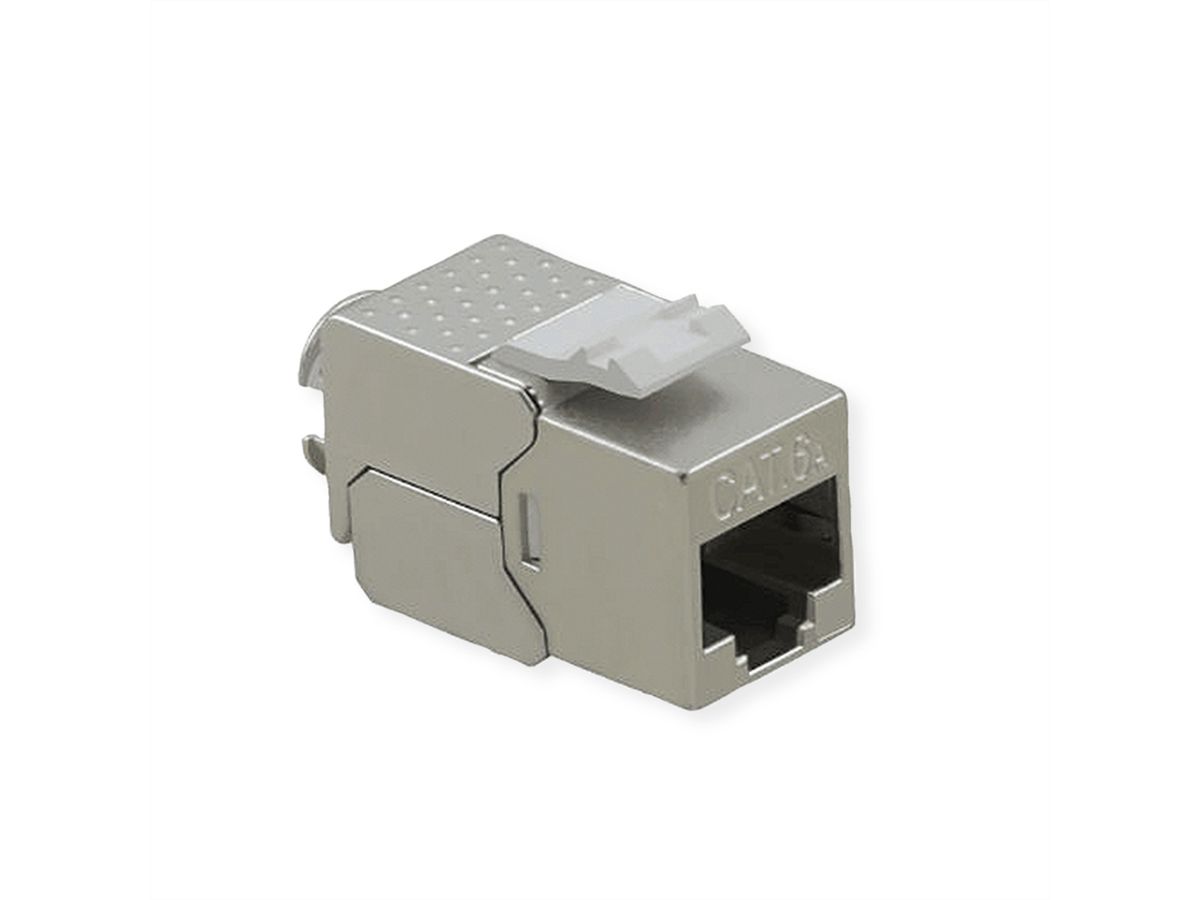 VALUE Keystone Jack, Cat.6A (Class EA), RJ-45, STP, tool-free, SLIM