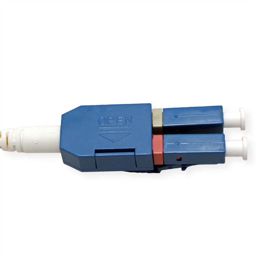 ROLINE Fibre Optic Jumper Cable, Duplex, 9/125µm, OS2, LC/LC, LSOH, UNIBOOT, Slim, yellow, 0.5 m