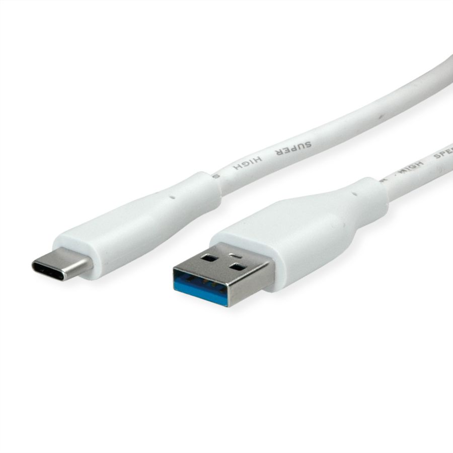 VALUE USB 3.2 Gen 1 Cable, A-C, M/M, white, 2 m