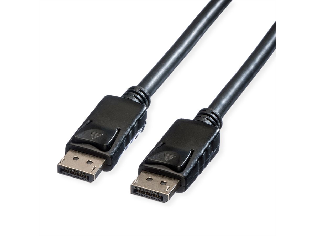 ROLINE DisplayPort v1.2 Cable, TPE, DP-DP, M/M, black, 7.5 m