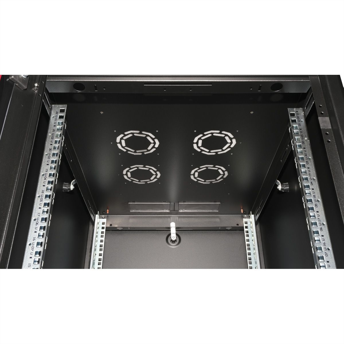 ROLINE 19-inch network cabinet Basic 22 U, 600x800 WxD Glass door black