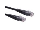 ROLINE UTP Patch Cord, Cat.6 (Class E), black, 0.3 m
