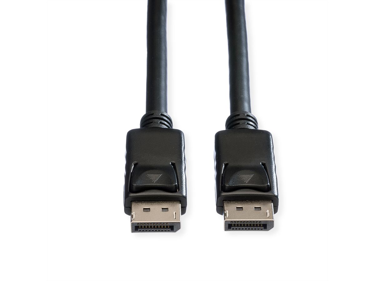 ROLINE DisplayPort v1.2 Cable, TPE, DP-DP, M/M, black, 5 m