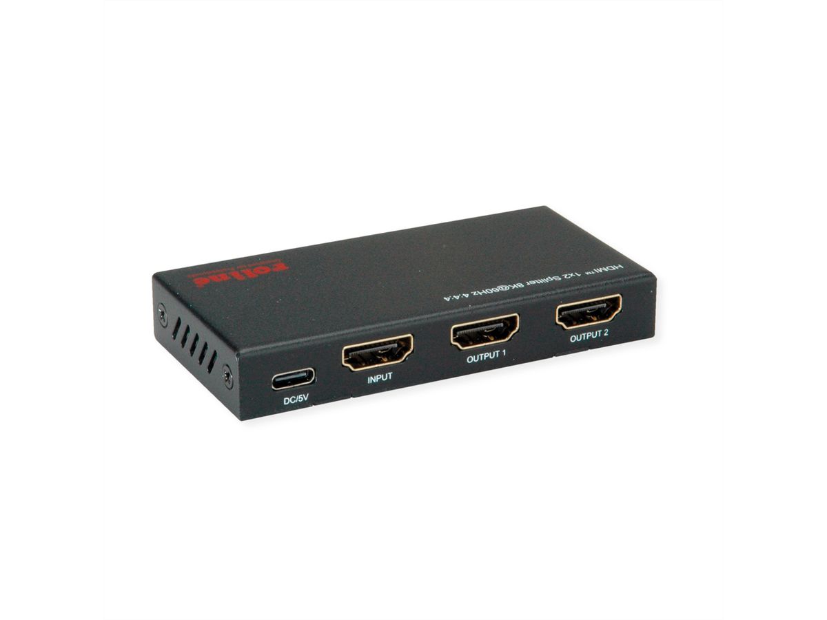 ROLINE HDMI Splitter, 8K60Hz, 1x2