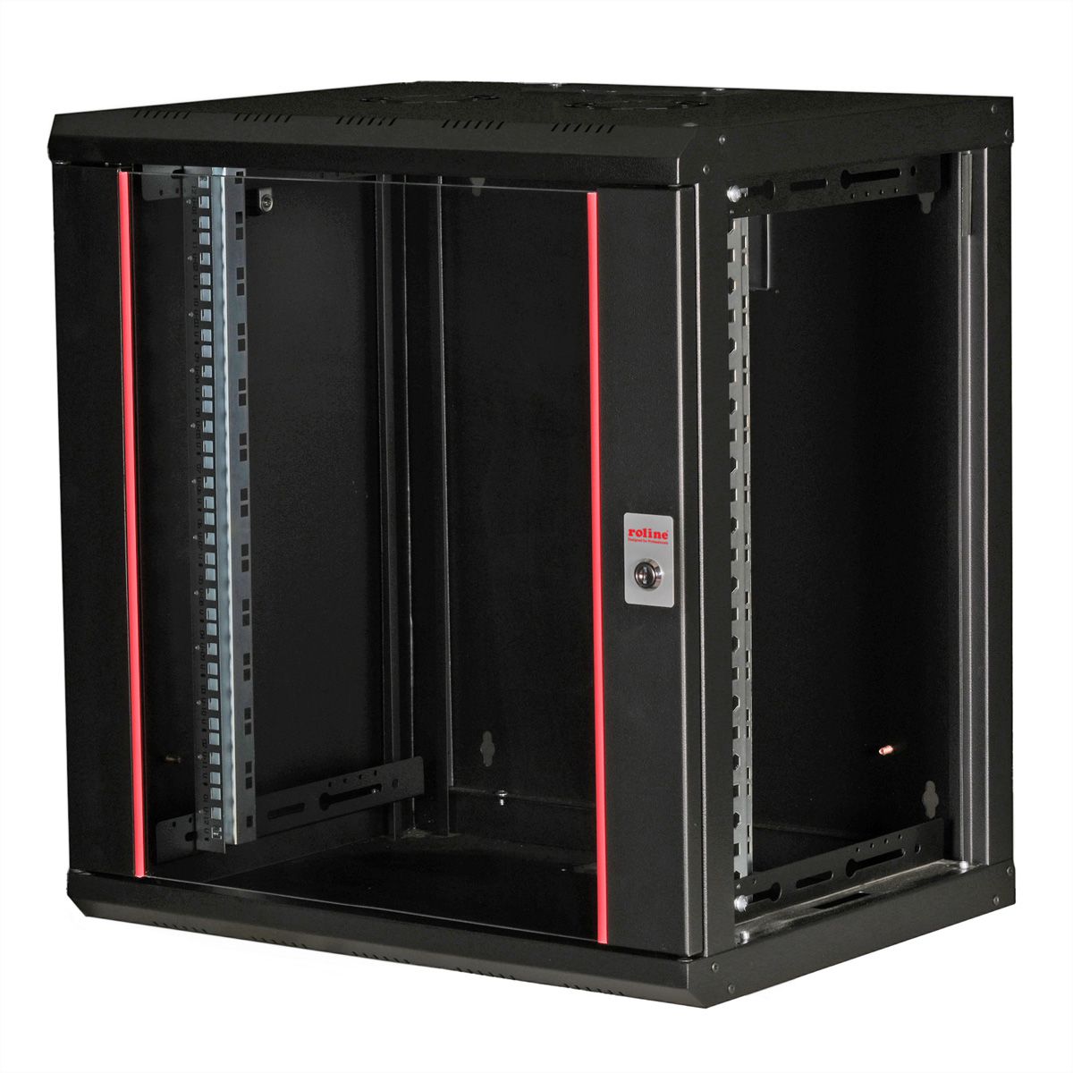 ROLINE 19-inch wall-mounted housing Pro 12 U, 600x450 WxD black