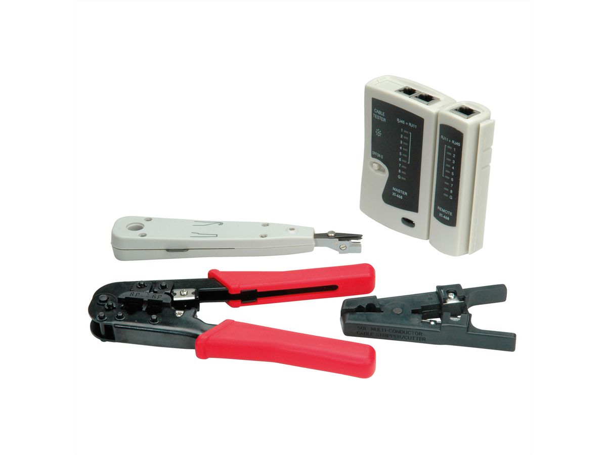 VALUE Network Tool Set, 4pcs.