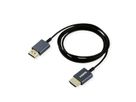ROLINE HDMI 4K (3840 x 2160) Ultra HD Cable + Ethernet, M/M, Coaxial, Ultra-Slim, black, 2 m