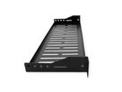 VALUE 19"-Fixed Shelf, 440 x 150mm, max. 10kg, 1U, U-Shape, black