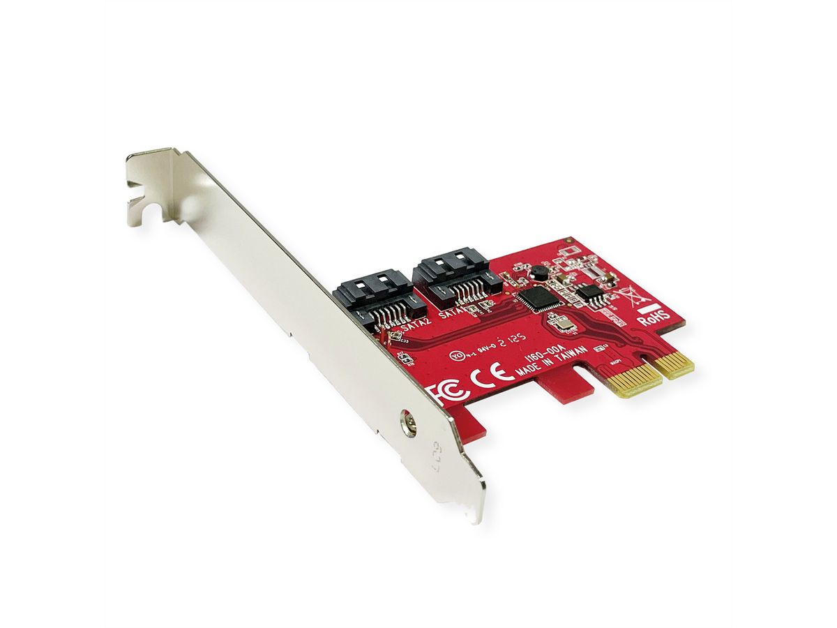 ROLINE PCIe x1 SATA III 6Gbps AHCI 2Port Low Profile Host Adapter SECOMP International AG