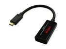 ROLINE Type C - DisplayPort AdapterCable, M/F, Bi-directional, 0.2 m