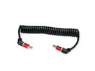 ROLINE 360° Rotation USB 2.0 Cable, C-C, M/M, spiral shaped, 60W, Red Black, 1.5 m
