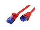 VALUE UTP Patch Cord, Cat.6A (Class EA), extra-flat, red, 0.5 m