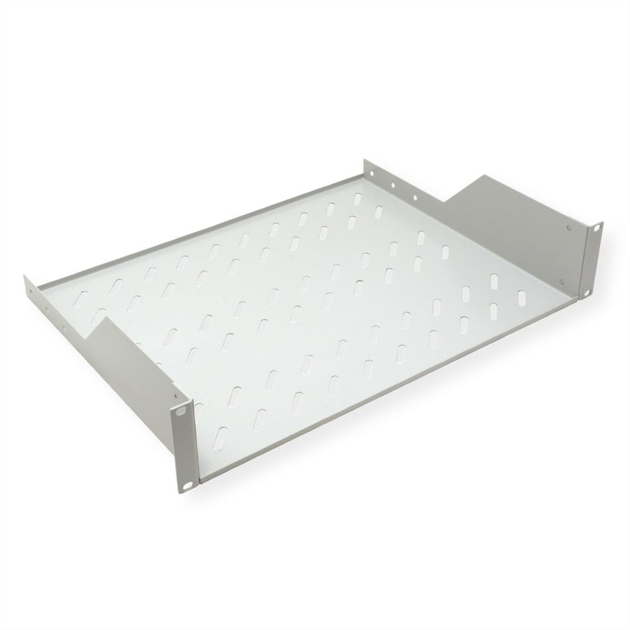 ROLINE 19-inch shelf 2 U 350 T, 25kg load capacity grey