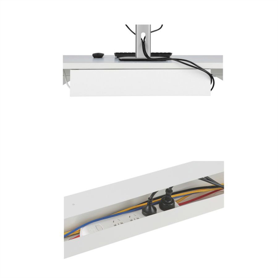 VALUE Cable Cover Organizer (Under Desk Mount), white