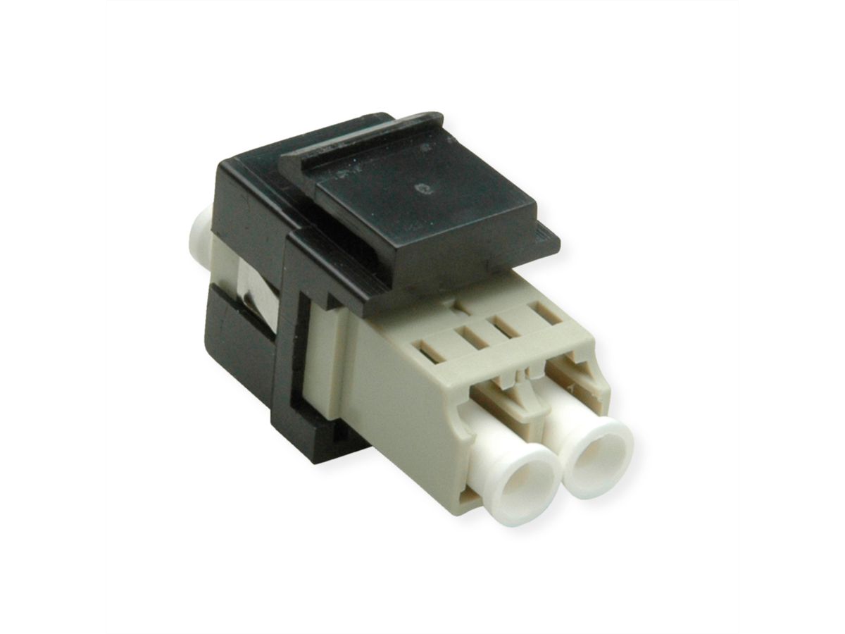 ROLINE Fiber Optic Keystone Jack, LC/LC Duplex, Multiode, OM2