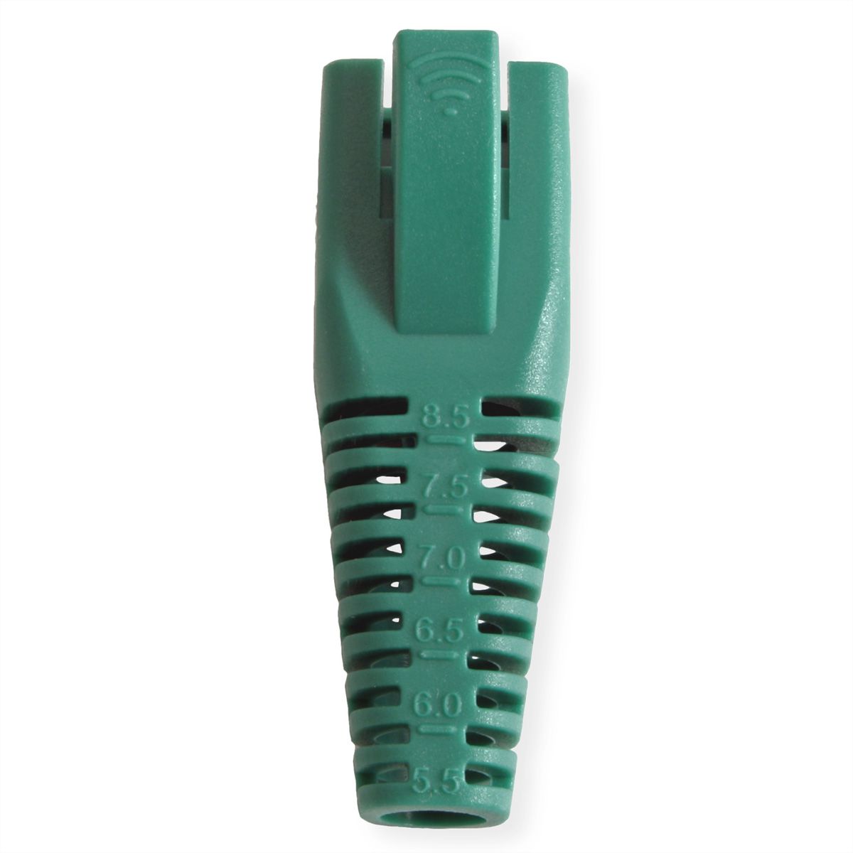 ROLINE Kink Protection Hood for RJ45, cuttable, 10 pcs., green