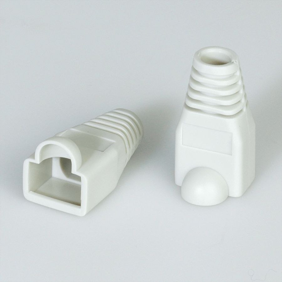 ROLINE Kink protection hood for RJ-45, grey, 10 pcs.