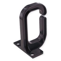 19" cable manager, 40x80mm, plastic, black