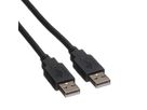 ROLINE USB 2.0 Cable, A - A, M/M, black, 1.8 m
