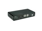 ROLINE Dual-Head 4K@60Hz HDMI KVM Switch, 2 PCs, DP/HDMI, Audio, with 2 Port USB 2.0 Hub