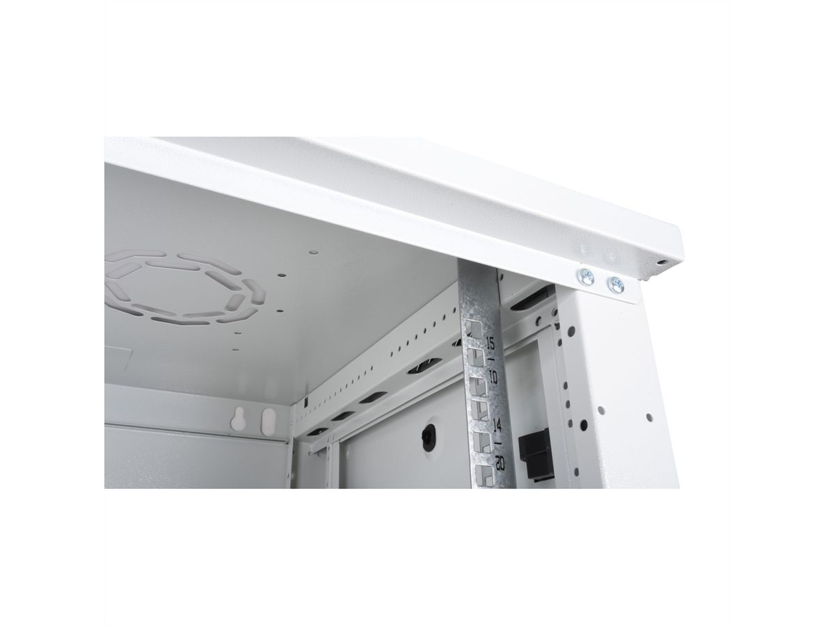 ROLINE 19" Wall Cabinet Basic Plus 18U, 600x450 BxT grey