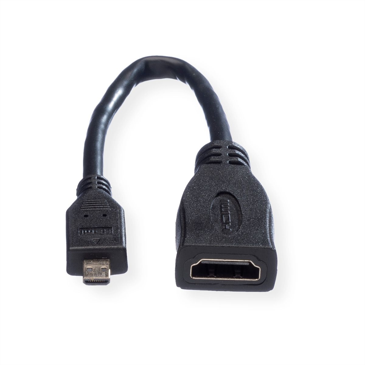 VALUE HDMI High Speed Cable + Ethernet, A - D, F/M, 0.15 m