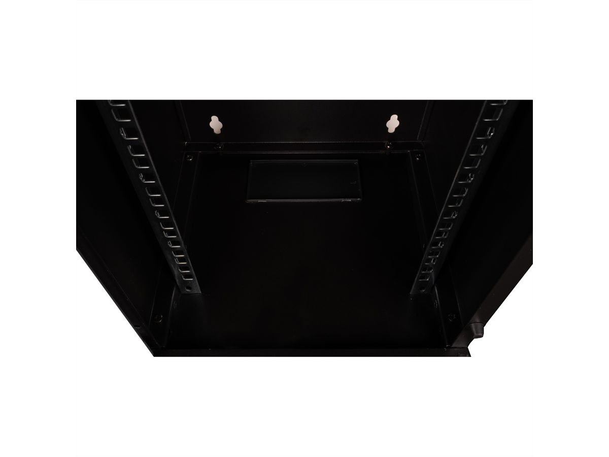 ROLINE 10-inch wall-mounted housing 9 U, 312x300 WxD black