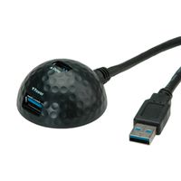 VALUE USB 3.2 Gen 1 "DOME" Cable, black, 1.5 m